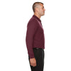 Devon & Jones Men's Burgundy Drytec 20 Performance Long-Sleeve Polo