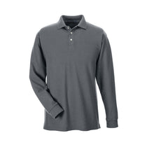 Devon & Jones Men's Graphite Drytec 20 Performance Long-Sleeve Polo