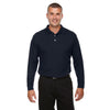 Devon & Jones Men's Navy Drytec 20 Performance Long-Sleeve Polo