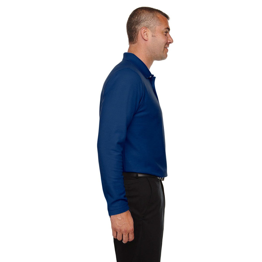 Devon & Jones Men's True Royal Drytec 20 Performance Long-Sleeve Polo