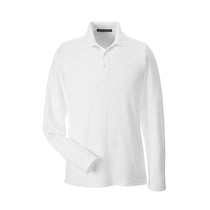 Devon & Jones Men's White Drytec 20 Performance Long-Sleeve Polo