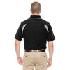 Devon & Jones Men's Black/Grey Heather Drytec 20 Performance Colorblock Polo