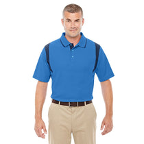 Devon & Jones Men's French Blue/Navy Drytec 20 Performance Colorblock Polo