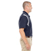 Devon & Jones Men's Navy/Grey Heather Drytec 20 Performance Colorblock Polo