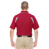 Devon & Jones Men's Red/Grey Heather Drytec 20 Performance Colorblock Polo