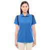 Devon & Jones Women's French Blue/Navy Drytec 20 Performance Colorblock Polo