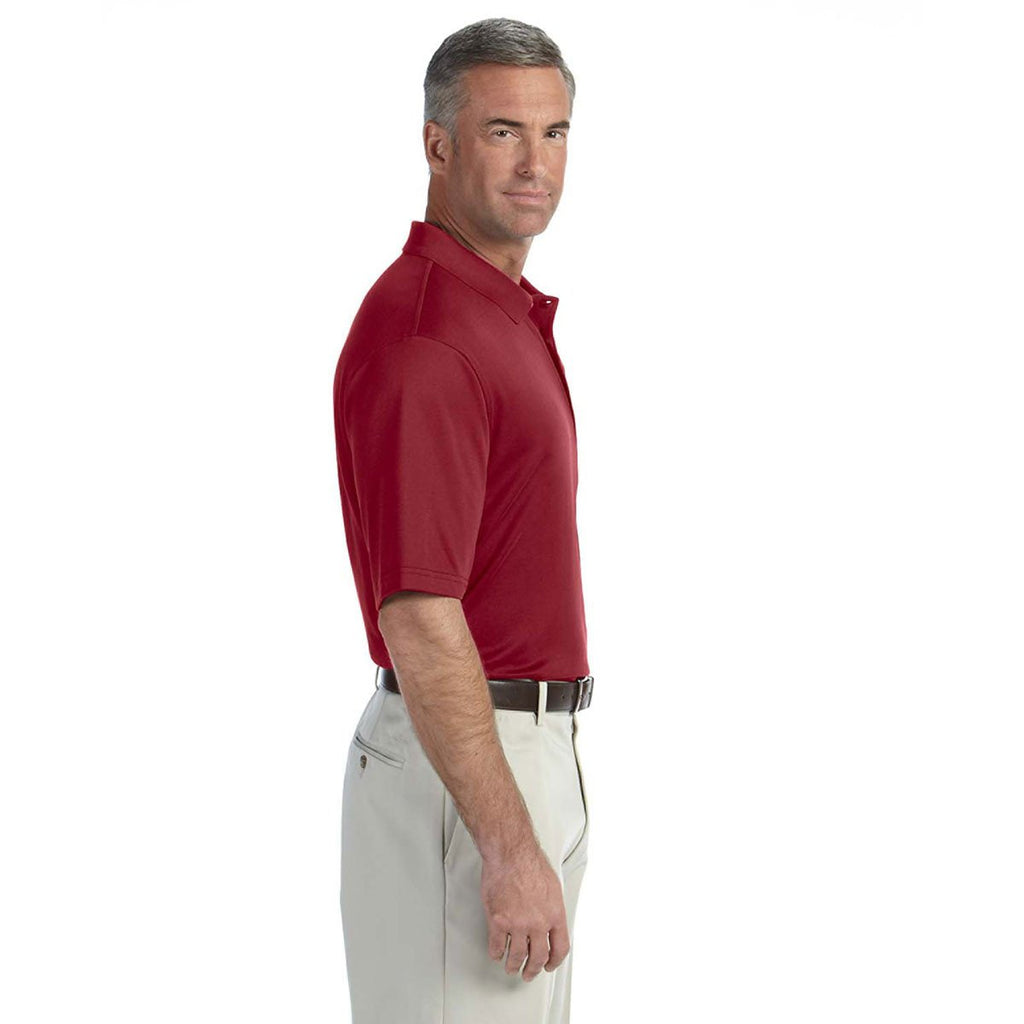 Devon & Jones Men's Burgundy Pima-Tech Jet Pique Polo