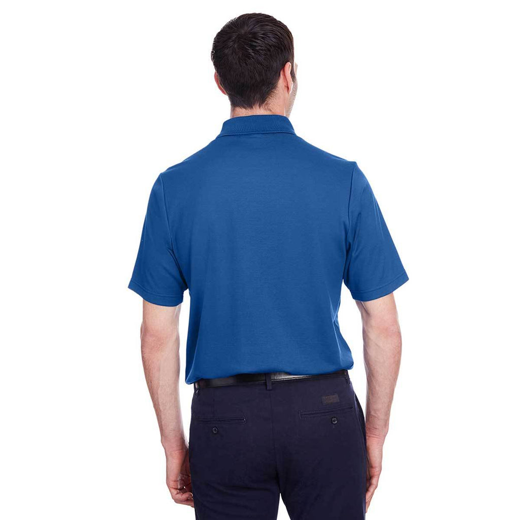 Devon & Jones Men's True Royal CrownLux Performance Plaited Polo with Pockets