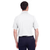 Devon & Jones Men's White CrownLux Performance Plaited Polo with Pockets