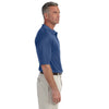 Devon & Jones Men's French Blue Heather Pima-Tech Jet Pique Heather Polo