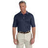 Devon & Jones Men's Navy Heather Pima-Tech Jet Pique Heather Polo