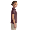 Devon & Jones Women's Burgundy Heather Pima-Tech Jet Pique Heather Polo