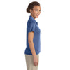 Devon & Jones Women's French Blue Heather Pima-Tech Jet Pique Heather Polo
