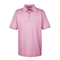 Devon & Jones Men's Burgundy Heather Pima-Tech Oxford Pique Polo