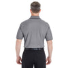 Devon & Jones Men's Dark Grey Heather Pima-Tech Oxford Pique Polo