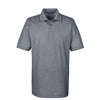 Devon & Jones Men's Navy Heather Pima-Tech Oxford Pique Polo
