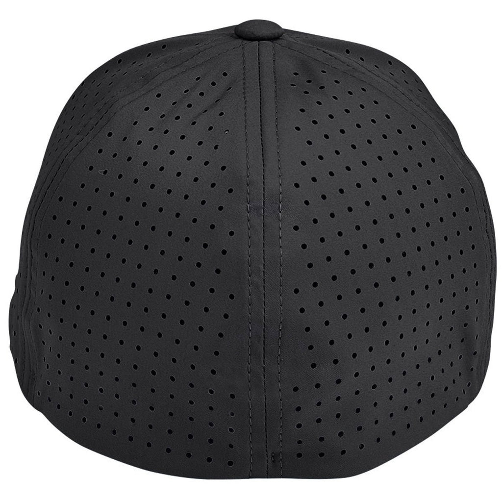 Devon & Jones Black/Graphite CrownLux Performance Stretch Cap