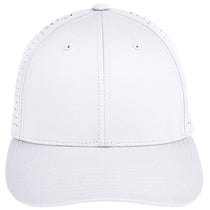 Devon & Jones White/Silver CrownLux Performance Stretch Cap