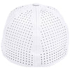 Devon & Jones White/Silver CrownLux Performance Stretch Cap