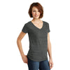 District Women's Black/Grey Cosmic Cosmic Relaxed V-Neck Tee