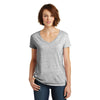 District Women's White/Black Cosmic Cosmic Relaxed V-Neck Tee