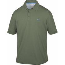 Drake Waterfowl Men's Green Heatherd Polo
