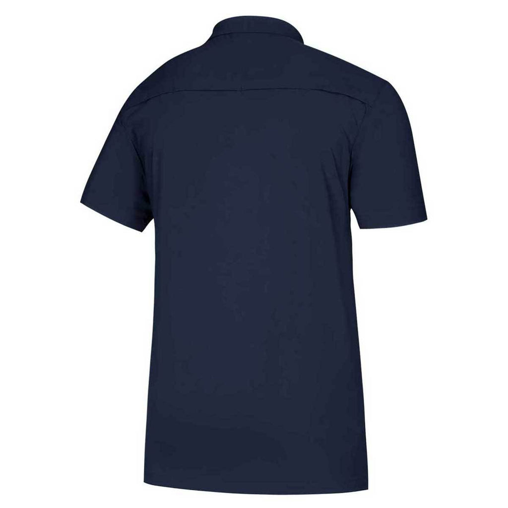 adidas Men's Collegiate Navy/White Game Mode Full Button Polo