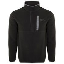 Drake Waterfowl Men's Black/Charcoal Camp Fleece Pullover 2.0