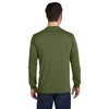 Econscious Men's Olive Organic Cotton Classic Long-Sleeve T-Shirt