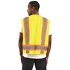 OccuNomix Men's Yellow High Visibility Value Two-Tone Surveyor Solid Vest