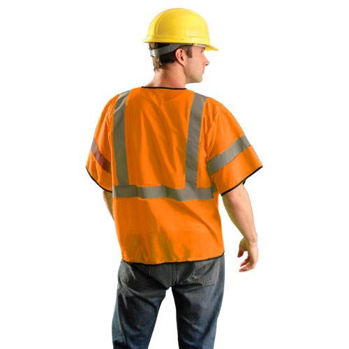 OccuNomix Men's Orange Value Mesh Standard Vest