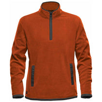 Stormtech Men's Burnt Orange/Graphite Shasta Tech Fleece Quarter Zip
