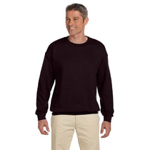 Gildan Men's Dark Chocolate Heavy Blend 50/50 Fleece Crew