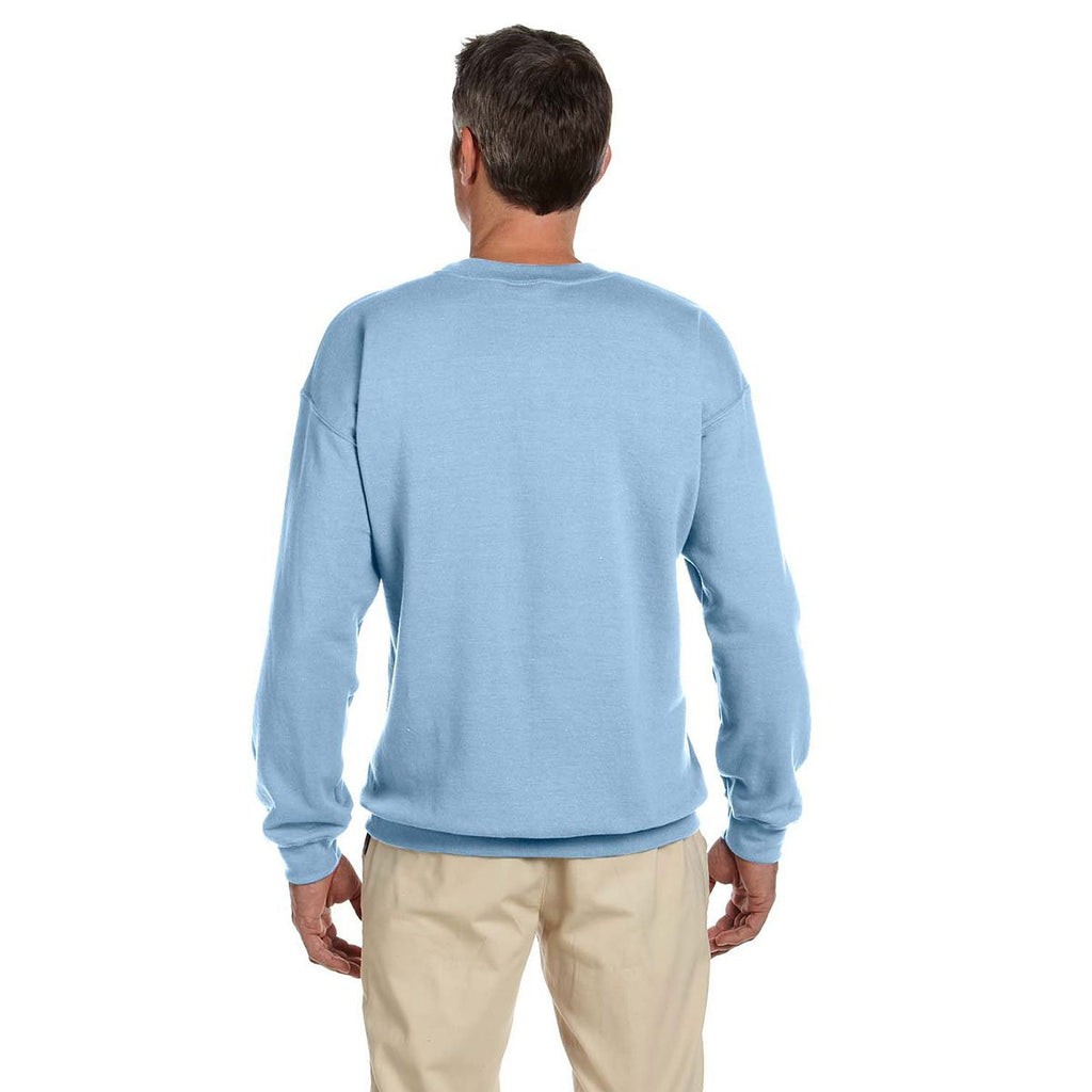 Gildan Men's Light Blue Heavy Blend 50/50 Fleece Crew