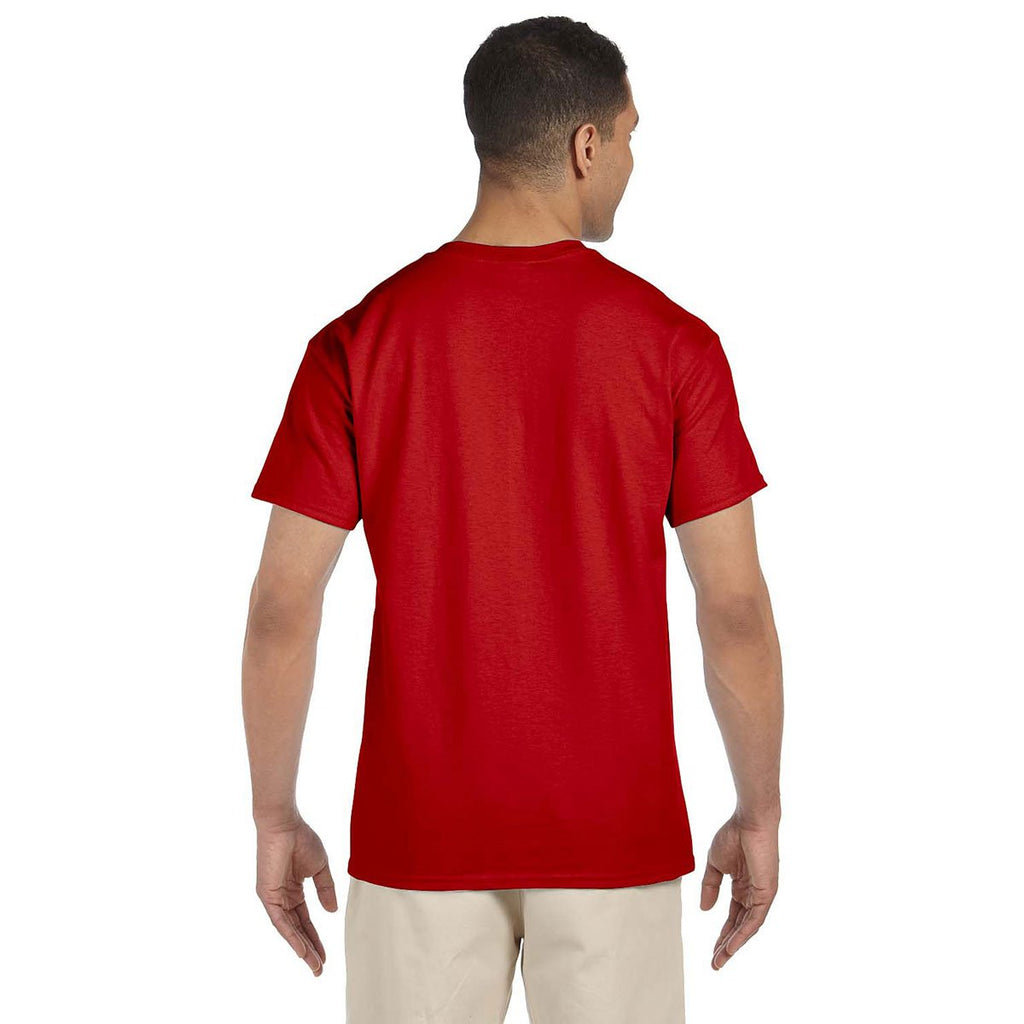Gildan Men's Red Ultra Cotton Pocket T-Shirt