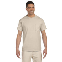 Gildan Men's Sand Ultra Cotton Pocket T-Shirt