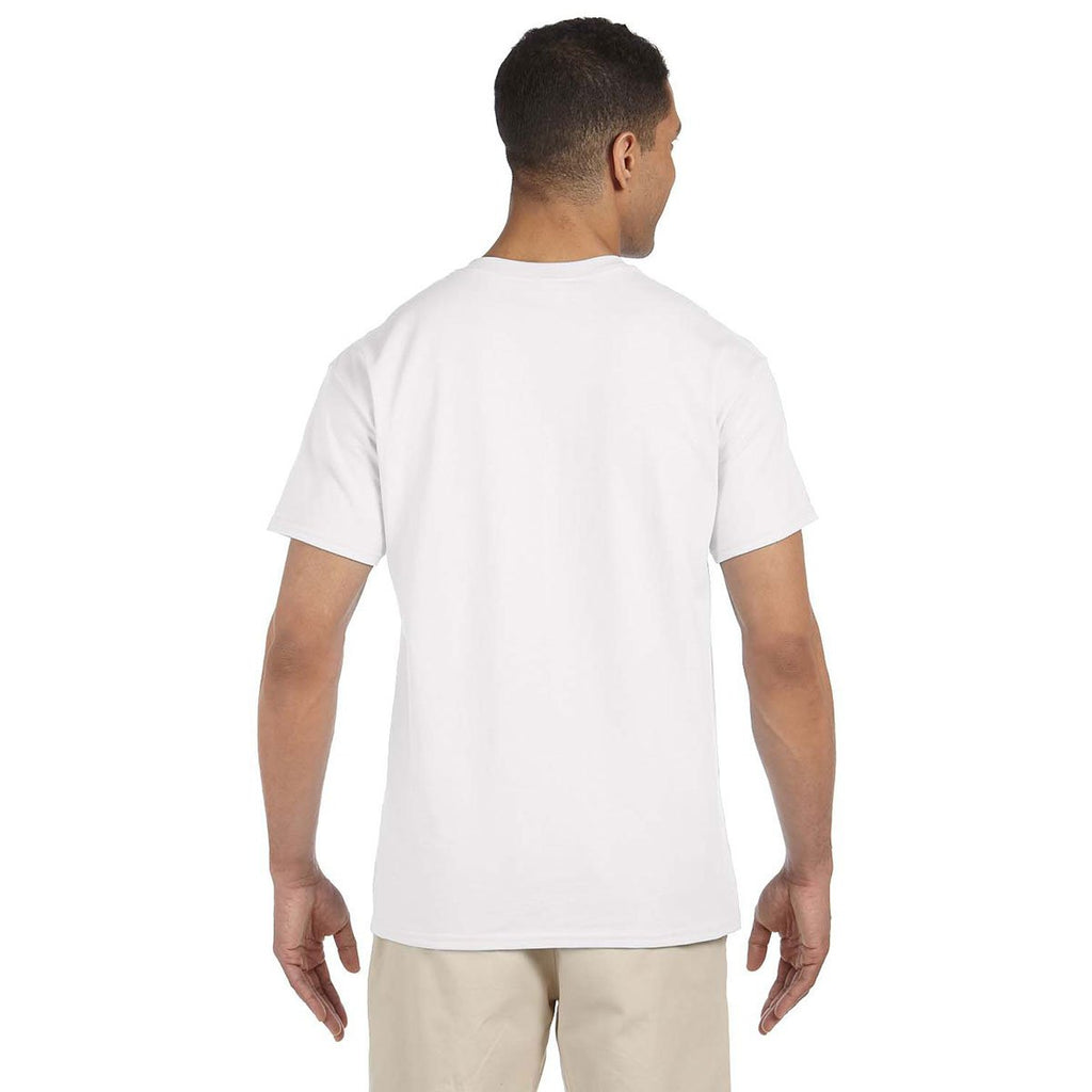 Gildan Men's White Ultra Cotton Pocket T-Shirt