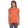 Gildan Women's Heather Orange Softstyle 4.5 oz. Fitted T-Shirt