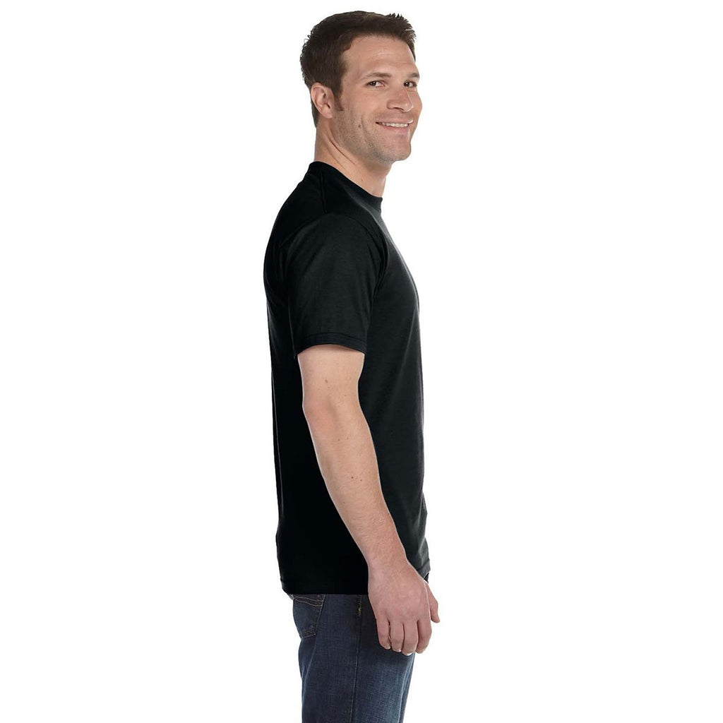 Gildan Men's Black 5.5 oz. 50/50 T-Shirt