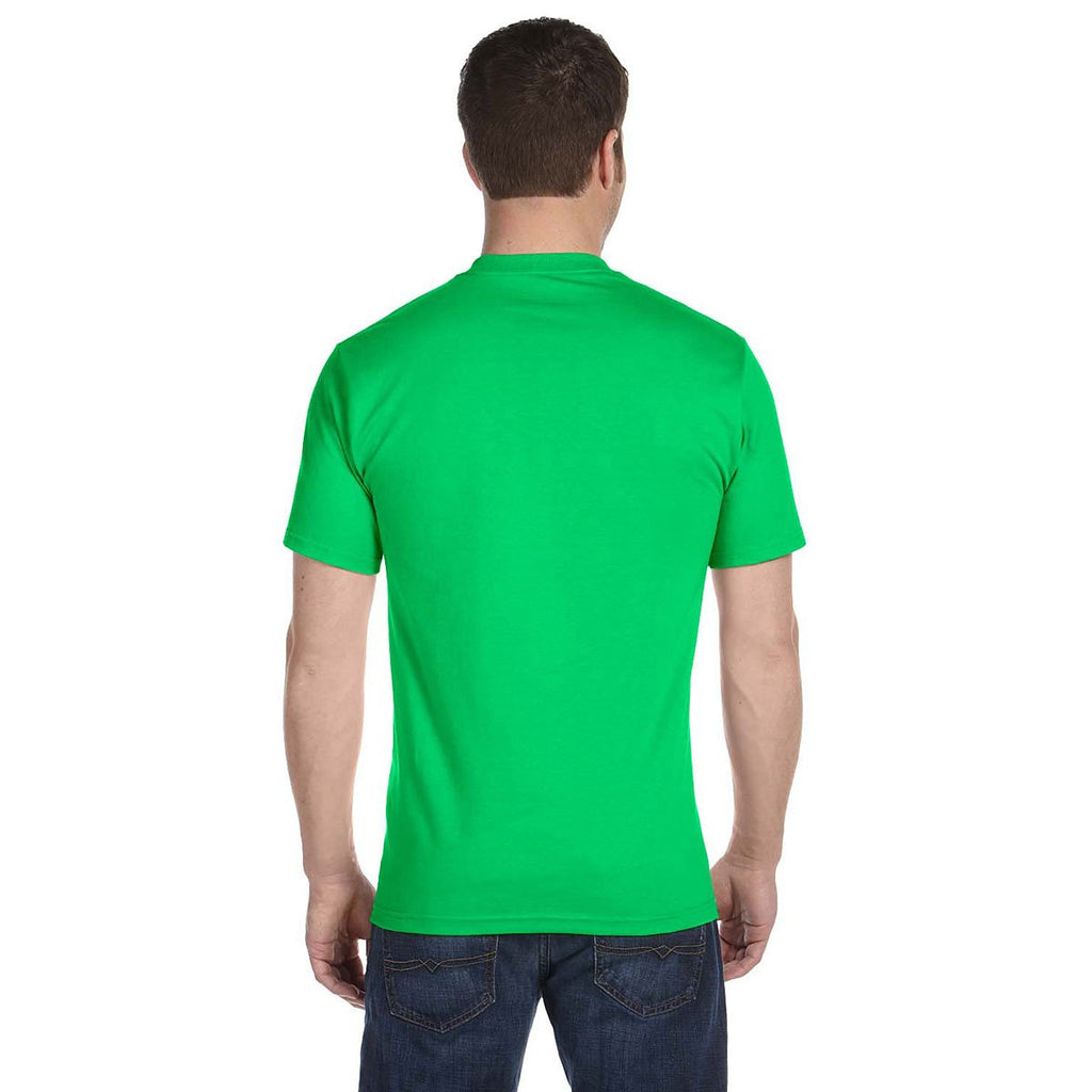 Gildan Men's Electric Green 5.5 oz. 50/50 T-Shirt