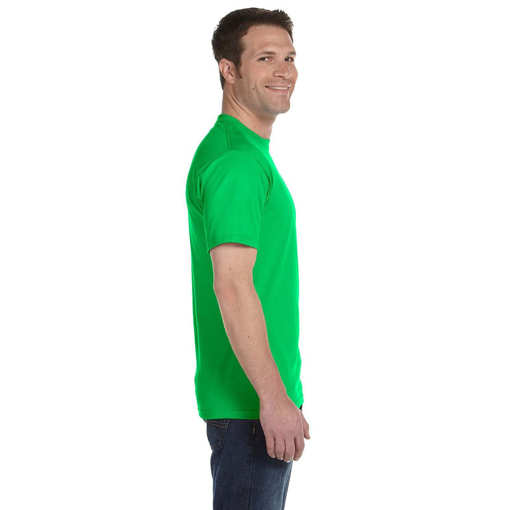 Gildan Men's Electric Green 5.5 oz. 50/50 T-Shirt