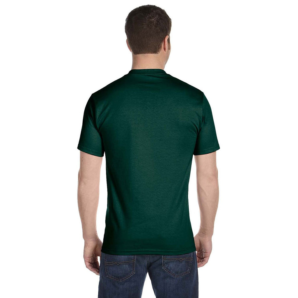 Gildan Men's Forest Green 5.5 oz. 50/50 T-Shirt