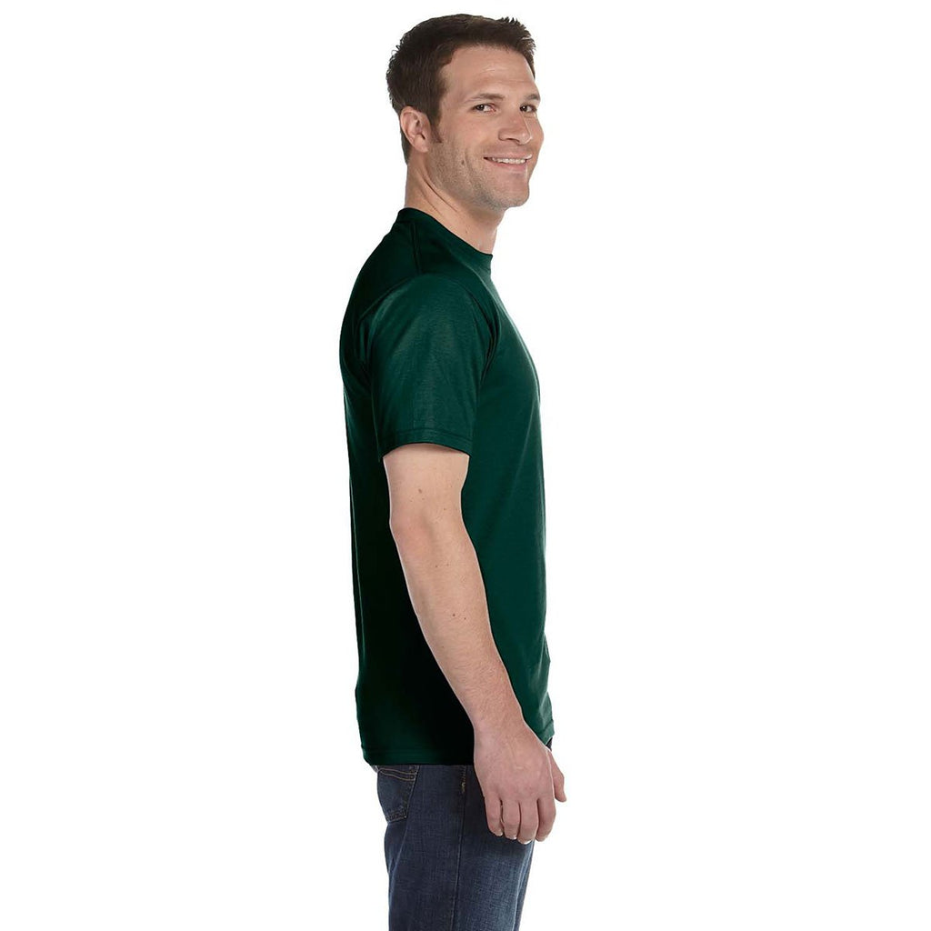 Gildan Men's Forest Green 5.5 oz. 50/50 T-Shirt