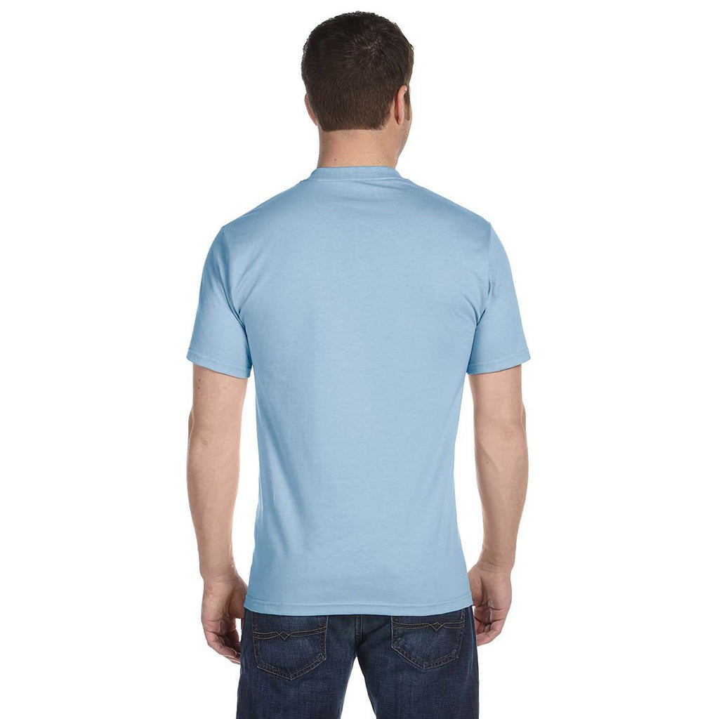 Gildan Men's Light Blue 5.5 oz. 50/50 T-Shirt
