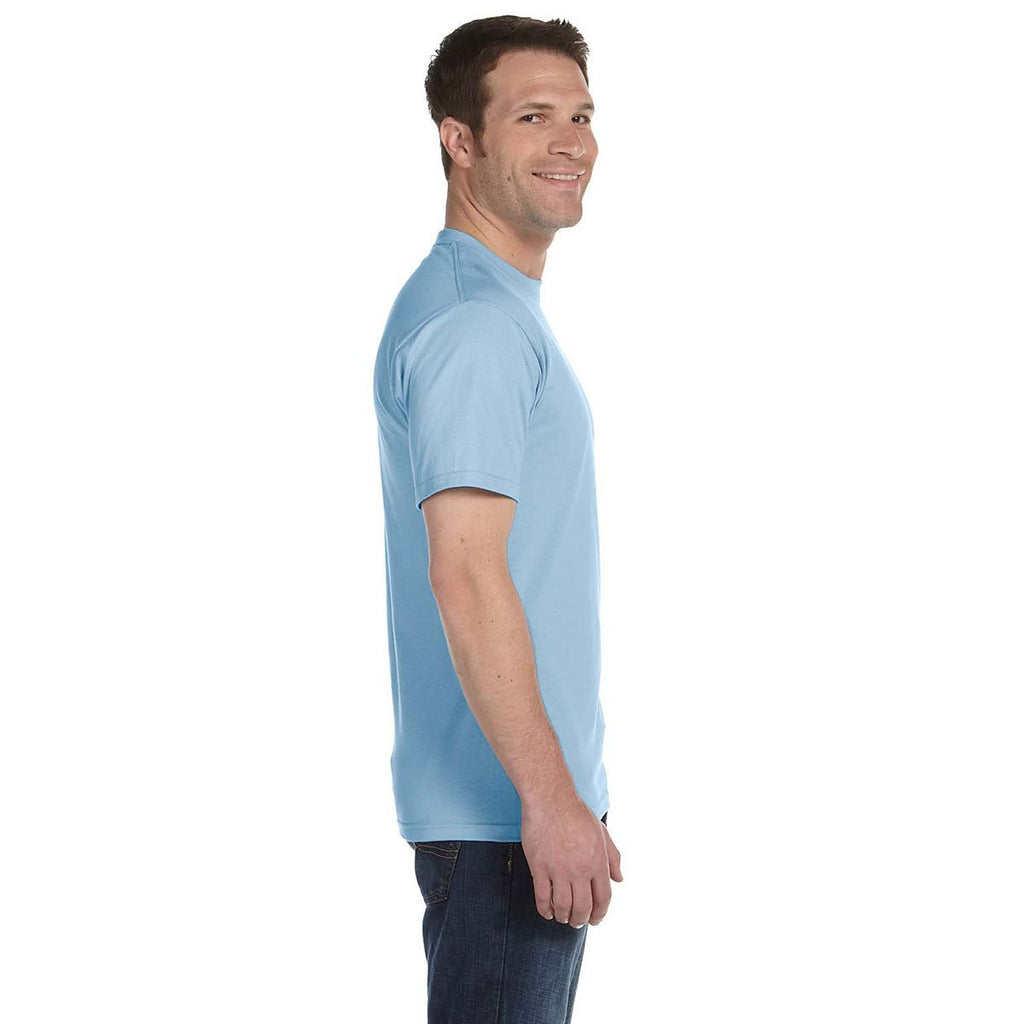 Gildan Men's Light Blue 5.5 oz. 50/50 T-Shirt