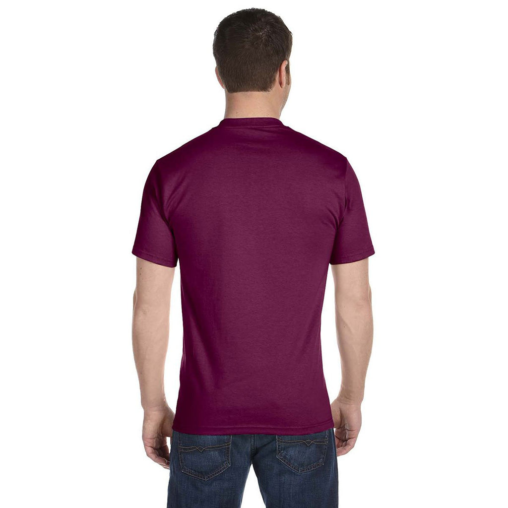 Gildan Men's Maroon 5.5 oz. 50/50 T-Shirt