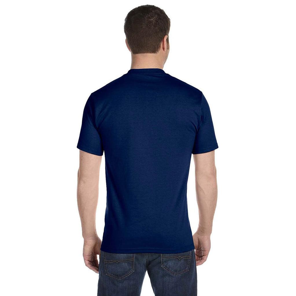 Gildan Men's Navy 5.5 oz. 50/50 T-Shirt