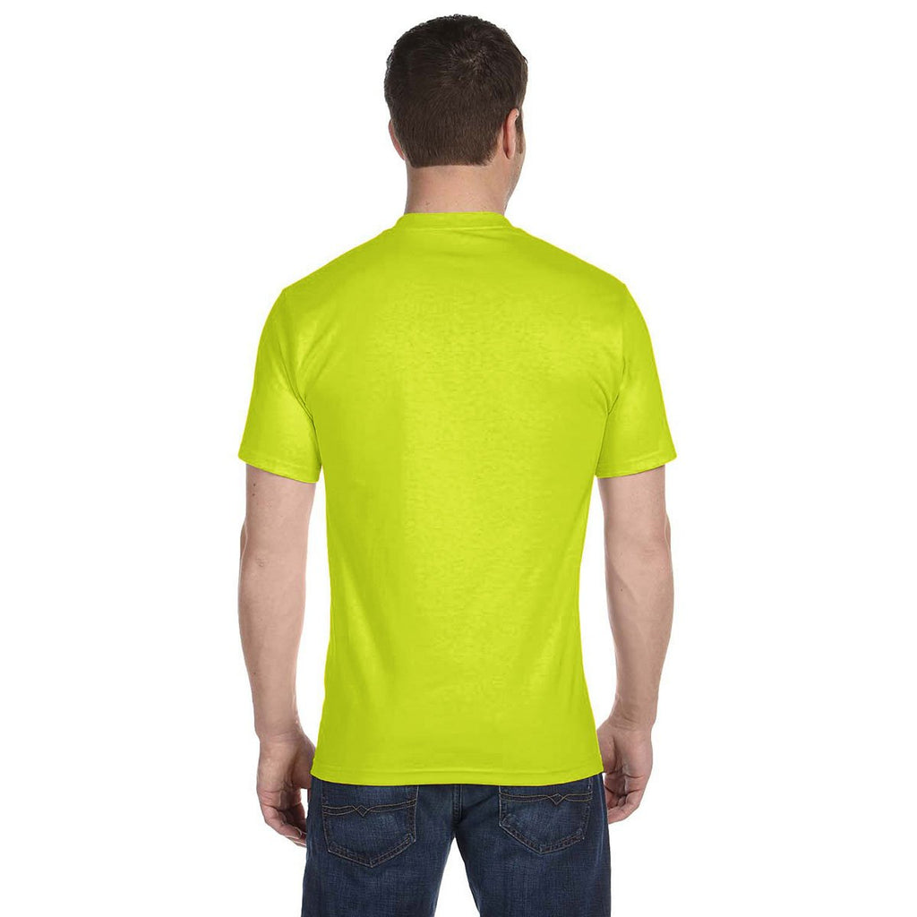 Gildan Men's Safety Green 5.5 oz. 50/50 T-Shirt