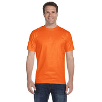 Gildan Men's Safety Orange 5.5 oz. 50/50 T-Shirt