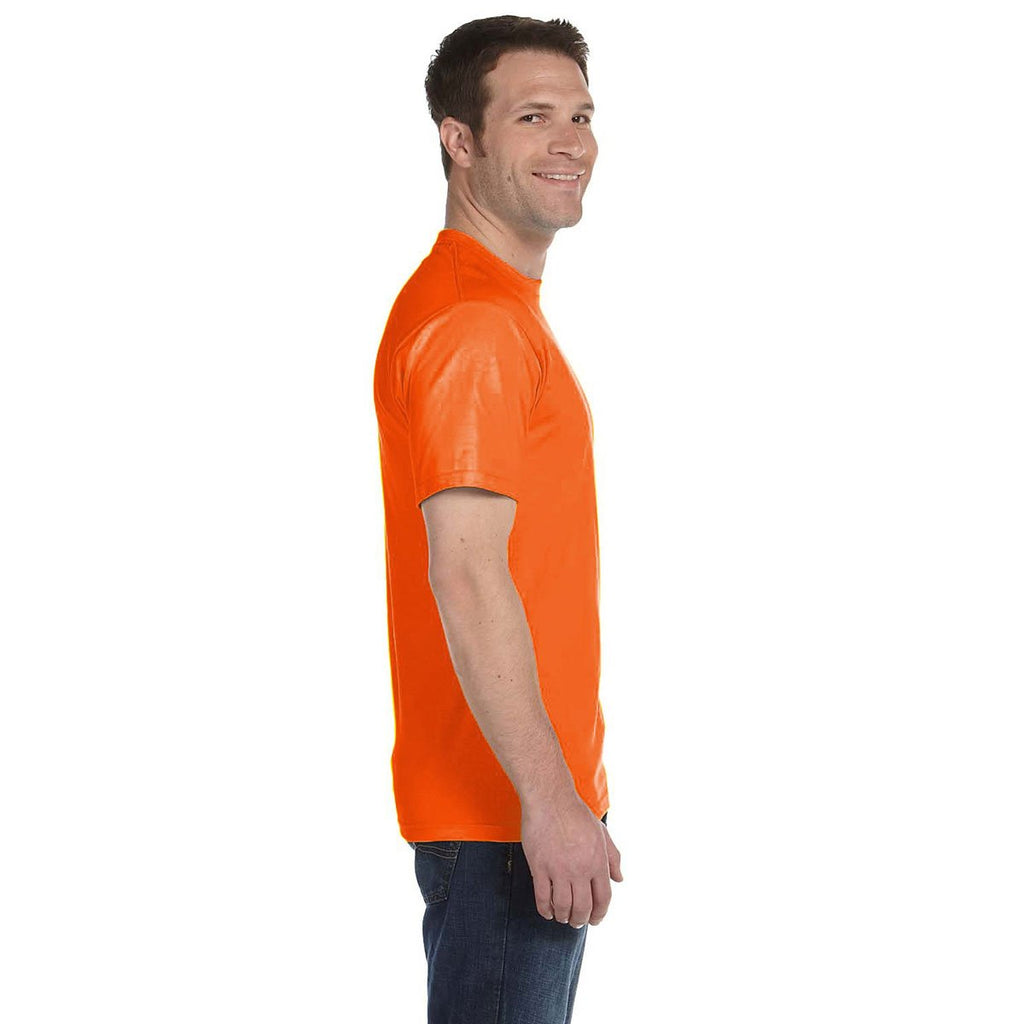 Gildan Men's Safety Orange 5.5 oz. 50/50 T-Shirt